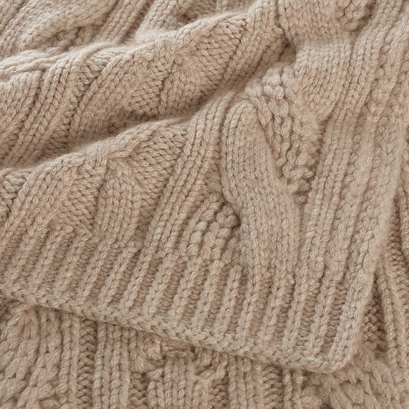 トップス HERMES Cotton Silk Cable Knit Hermès Knitwear and Twillaines for Women | Hermès Sweden